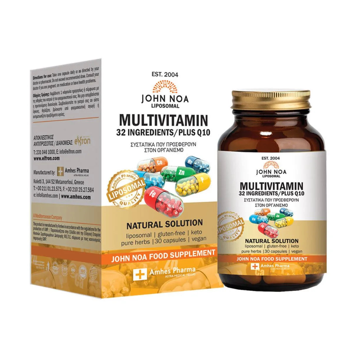 MULTIVITAMIN + Q10 30CAPS JOHN NOA